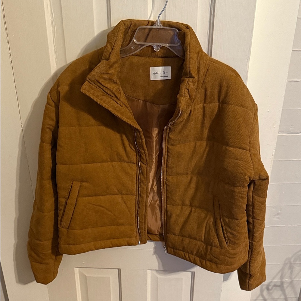 Active USA Tan Corduroy Jacket